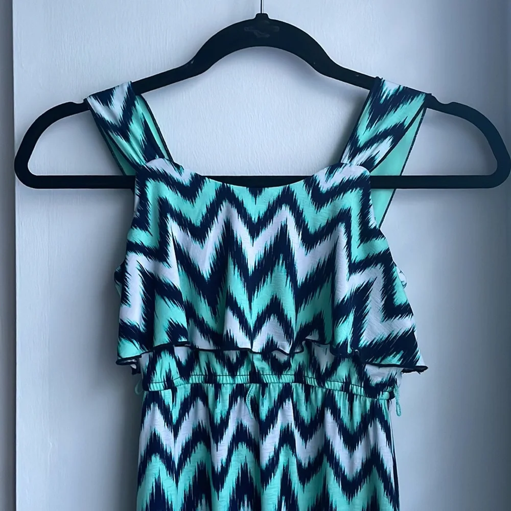Chevron Pattern Dress - Picture 2 of 2